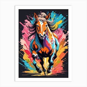 Colorful Horse Art Print