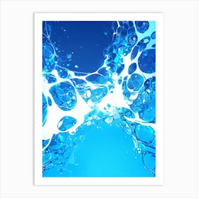 Water Splash Art Print