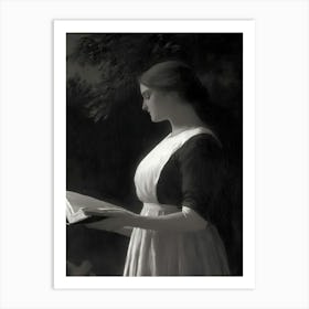 Woman Reading A Book 1 Art Print