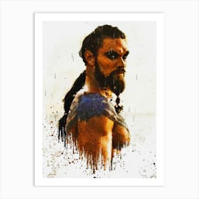 Khal Drogo Game Of Thrones Painting Art Print