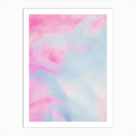 Abstract Pink And Blue Background Art Print