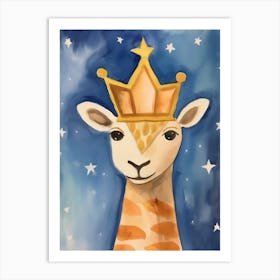 Little Camel 4 Wearing A Crown Art Print