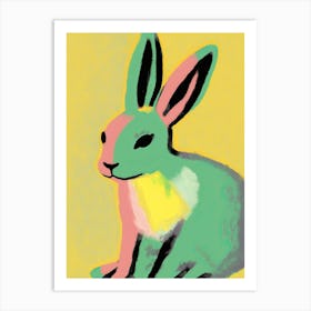 Colorful Bunny Art Print