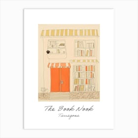 Tarragona The Book Nook Pastel Colours 4 Poster Art Print