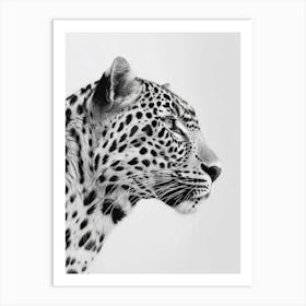 Leopard Head Portrait Art Print