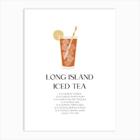 Long Island Iced Tea Art Print