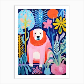 Dog In The Garden, Matisse Inspired Art Print