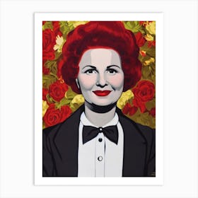 Shirley Booth Illustration Movies Art Print