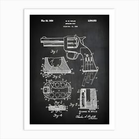 Revolver Grip Gun Patent Print Gun Art Revolver Decor Gun Patent Gun Blueprint Gun Patent Art Historical Print G5531 Art Print