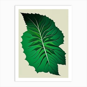 Calamint Leaf Vibrant Inspired 2 Art Print