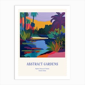 Colourful Gardens Naples Botanical Garden Usa 3 Blue Poster Art Print