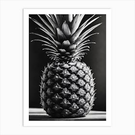 Black And White Pineapple Art Print