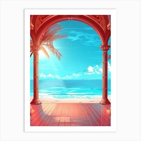 Archway To The Beach 3 Art Print