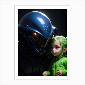 Alien Trick Or Treat Art Print