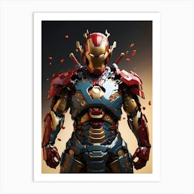 Samurai Iron Man Art Print