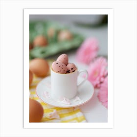 Easter Eggs In A Cup 3 Art Print