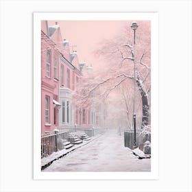 Dreamy Winter Painting London United Kingdom 10 Art Print