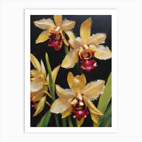 Vanda Orchids Oil Paintings 2 Art Print