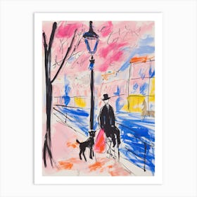 Buenos Aires, Dreamy Storybook Illustration 1 Art Print