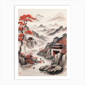 Asian Landscape Art Print