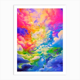 Gentle Cloud Waves Art Print