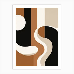 Bauhaus Melange: Abstract Geometric Symphony Art Print