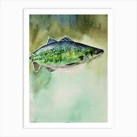 Halibut Storybook Watercolour Art Print