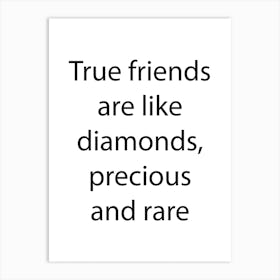 Friendship Quote 15 Art Print