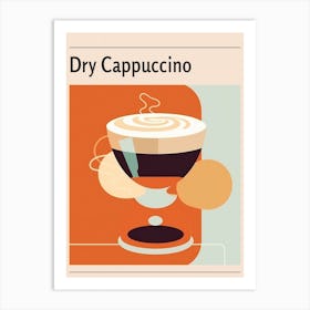 Dry Cappuccino Midcentury Modern Poster Art Print