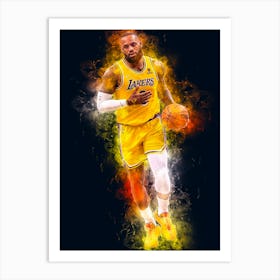 LeBron James 3 Art Print