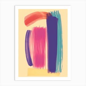 Balance Pastel Colours Abstract 3 Art Print