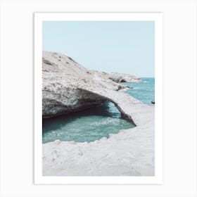 Papafragas Caves, Milos Art Print