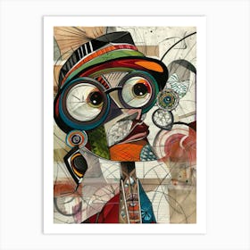 Woman In A Hat 65 Art Print