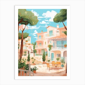 Paphos Cyprus 7 Illustration Art Print