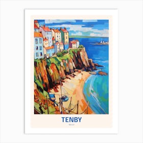 Tenby Wales 3 Uk Travel Poster Art Print