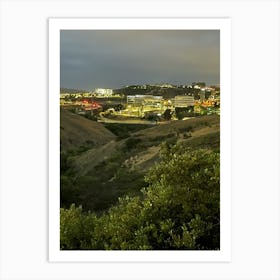 San Diego Skyline At Night Art Print