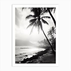 Hawaii, Black And White Analogue Photograph 1 Art Print