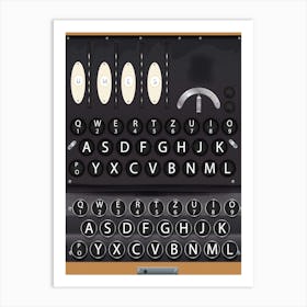 Enigma codebreaking machine Art Print