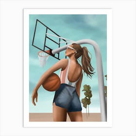 Hoops and Sunshine Art Print