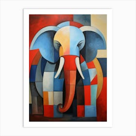 Elephant Abstract Pop Art 1 Art Print