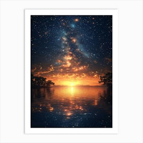 Night Sky With Stars Art Print