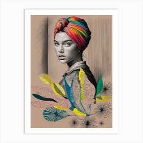 Woman In A Turban Art Print