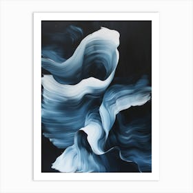 'Blue Wave' 7 Art Print