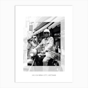 Poster Of Ho Chi Minh City, Vietnam, Black And White Old Photo 3 Art Print