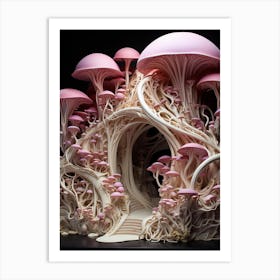 Mushroom House Art Print