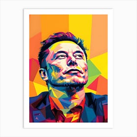 Elon Musk Art Print