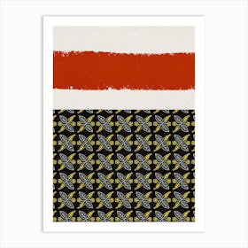 Batik pattern abstract Art Print