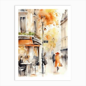 Paris Cafe Painting Art Print