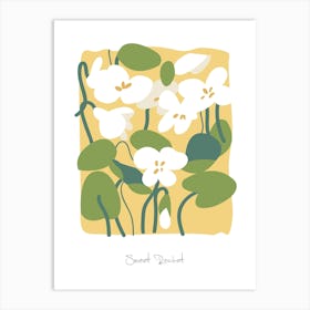 Sweet Rocket Floral Art Print