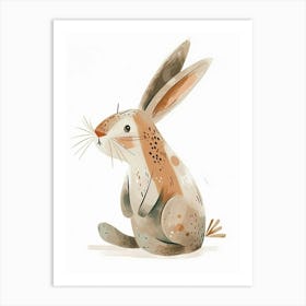 Rex Rabbit Kids Illustration 1 Art Print